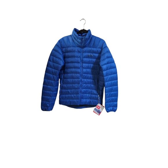 HH Puffer Jacket Mens Medium Blue Verglasn Down Coat Outdoors Casual - Picture 1 of 9